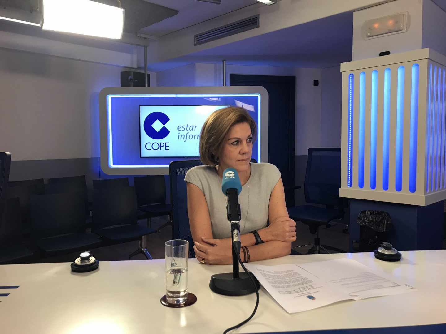 La ministra de Defensa, María Dolores de Cospedal, en la Cadena Cope.