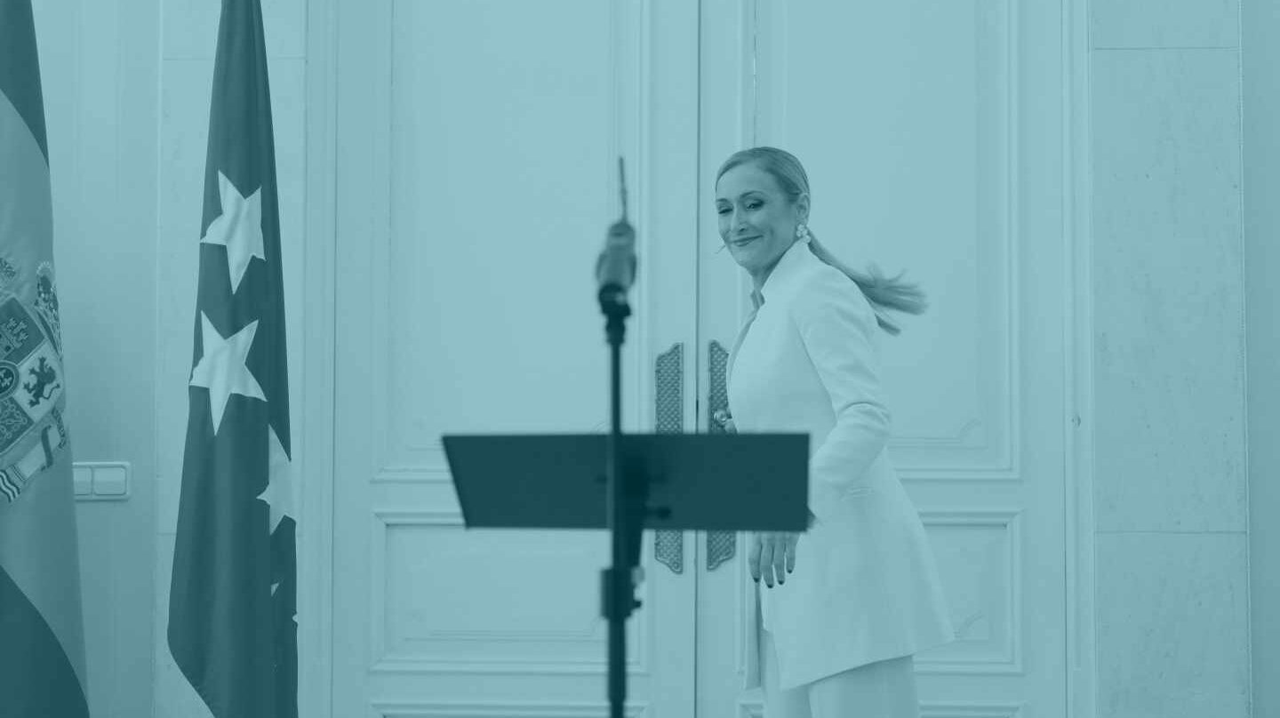 La ya ex presidenta de la Comunidad de Madrid, Cristina Cifuentes, antes de anunciar su dimisión.