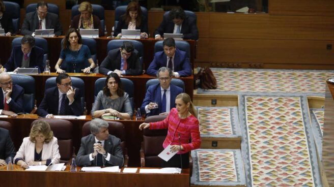 cristina cifuentes pleno asamblea madrid Cristina Cifuentes, durante el pleno de la Asamblea de Madrid.