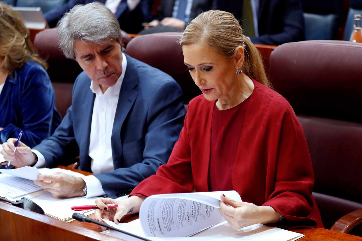 Cristina Cifuentes, en la Asamblea de Madrid.