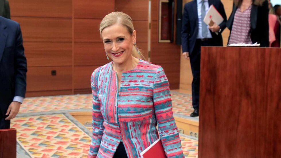 Cristina Cifuentes, en la Asamblea de Madrid.