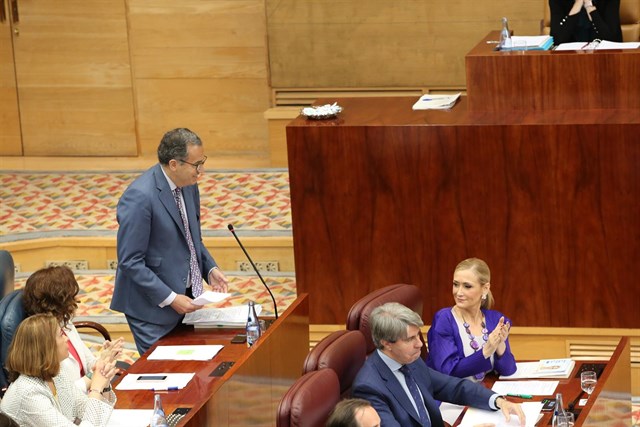 El portavoz del PP en la Asamblea de Madrid, Enrique Ossorio.