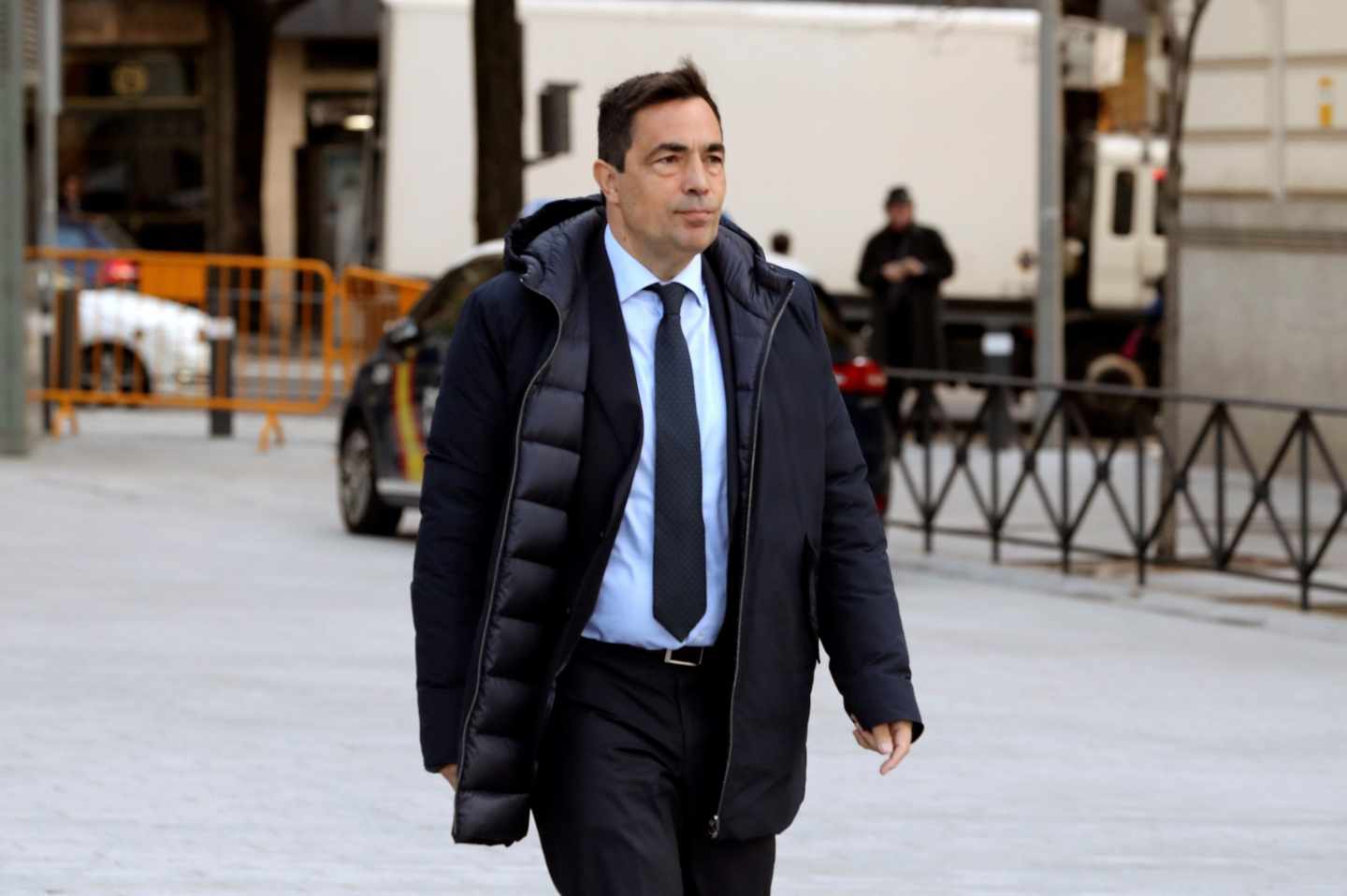 El ex director de los los Mossos d'Esquadra Pere Soler, a su llegada a la Audiencia Nacional.