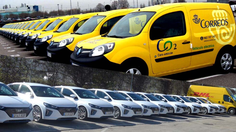 Flotas de coches corporativos eléctricos.