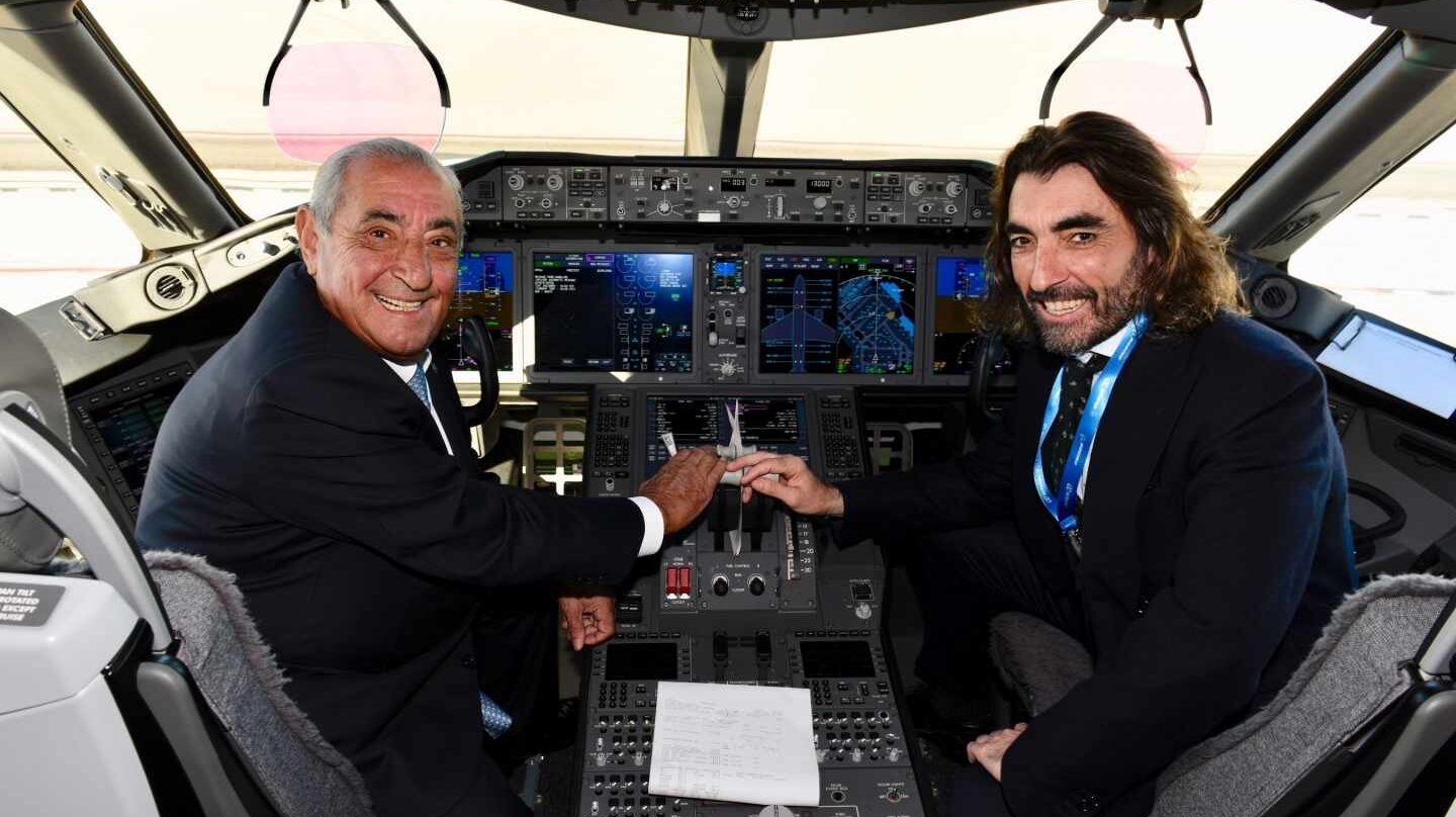 El presidente de Globalia, Juan José Hidalgo, y el consejero delegado del grupo, Javier Hidalgo.