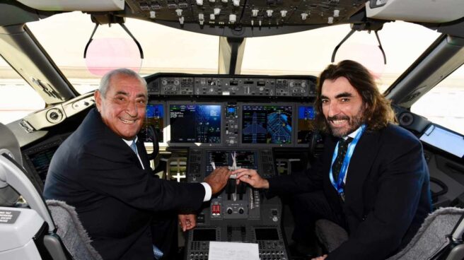 El presidente de Globalia, Juan José Hidalgo, y el consejero delegado del grupo, Javier Hidalgo.