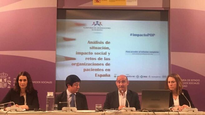 Presentación de un estudio de la plataforma de organizaciones de pacientes con la colaboración de varios laboratorios farmacéuticos.