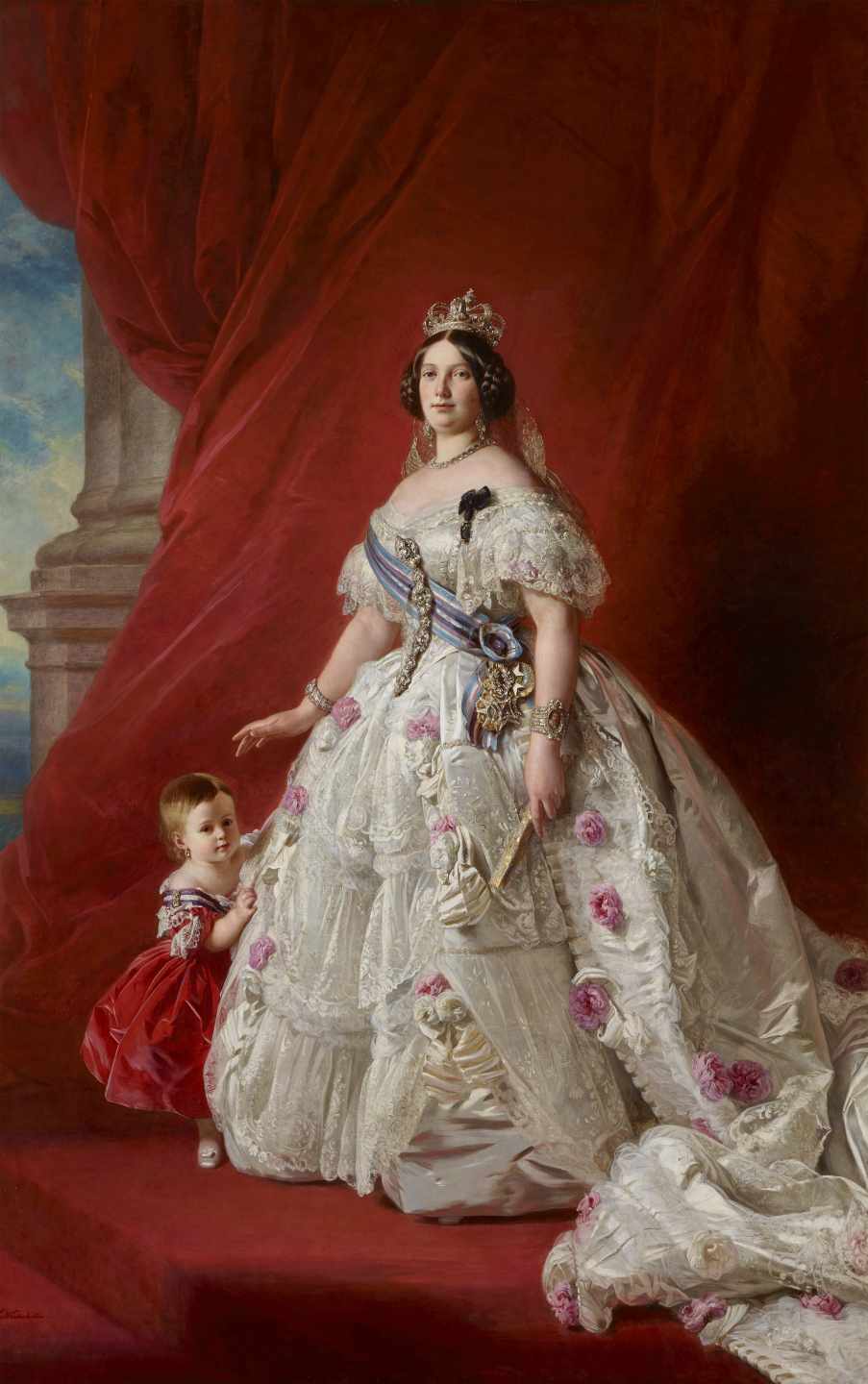 La reina Isabel II en una pintura de 1852.
