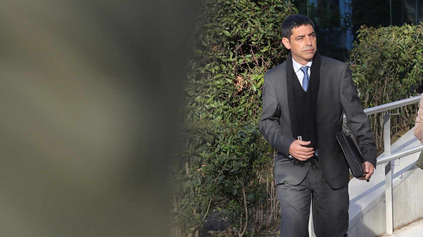 El ex mayor de los Mossos, Josep Lluís Trapero, a su salida de la Audiencia Nacional.