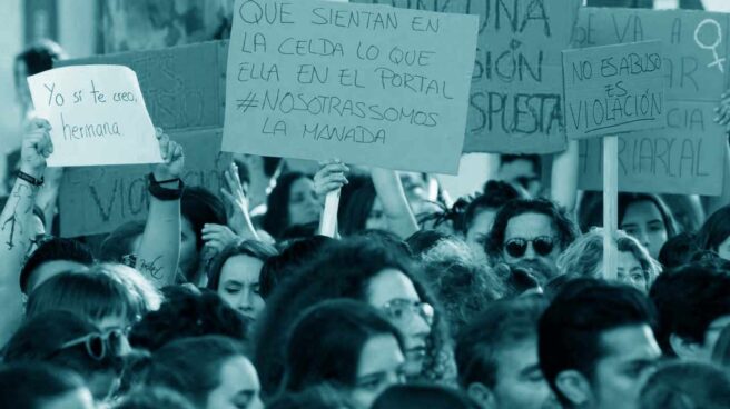 Manifestación contra la sentencia judicial de La Manada.