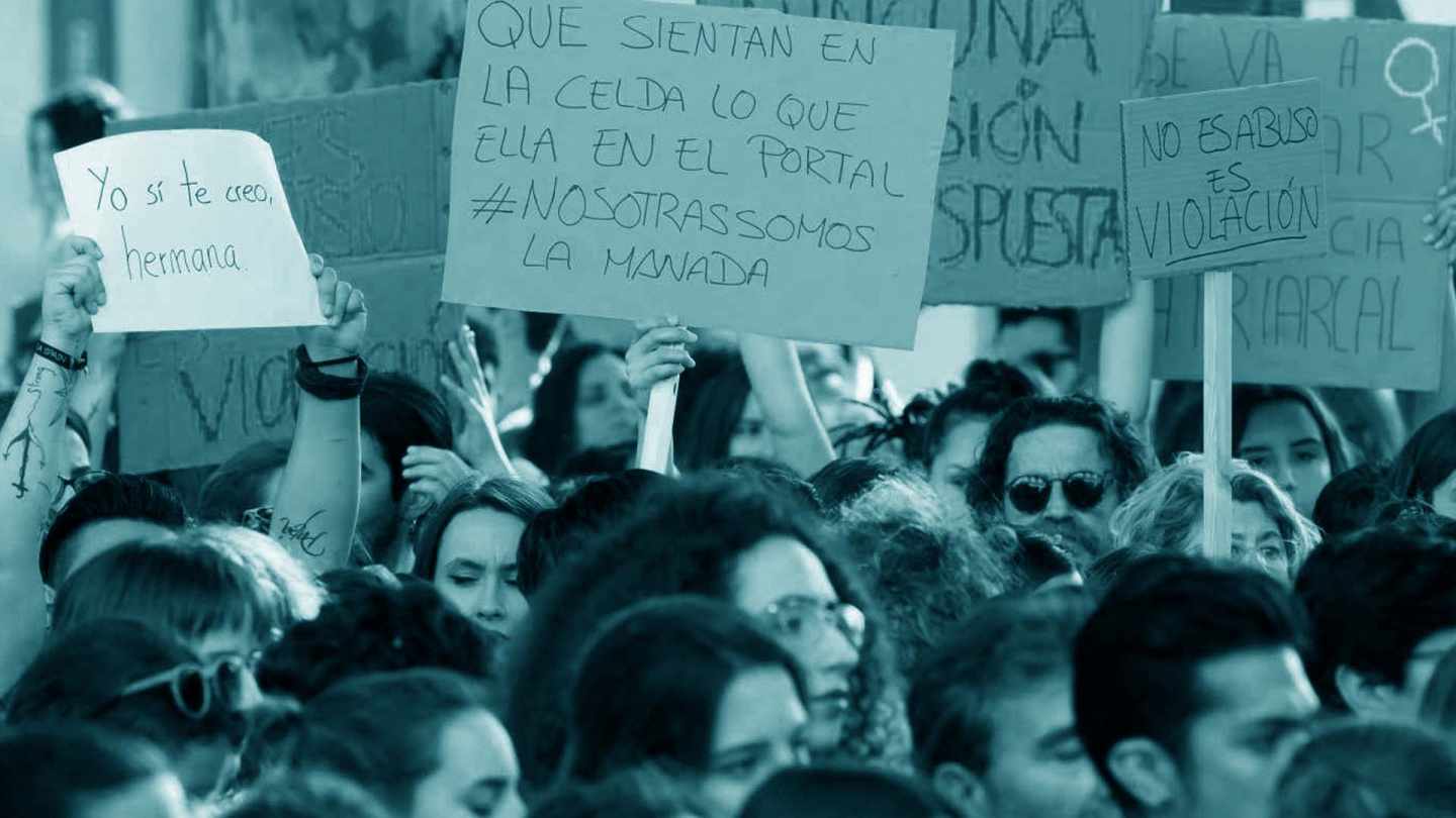 Manifestación contra la sentencia judicial de La Manada.