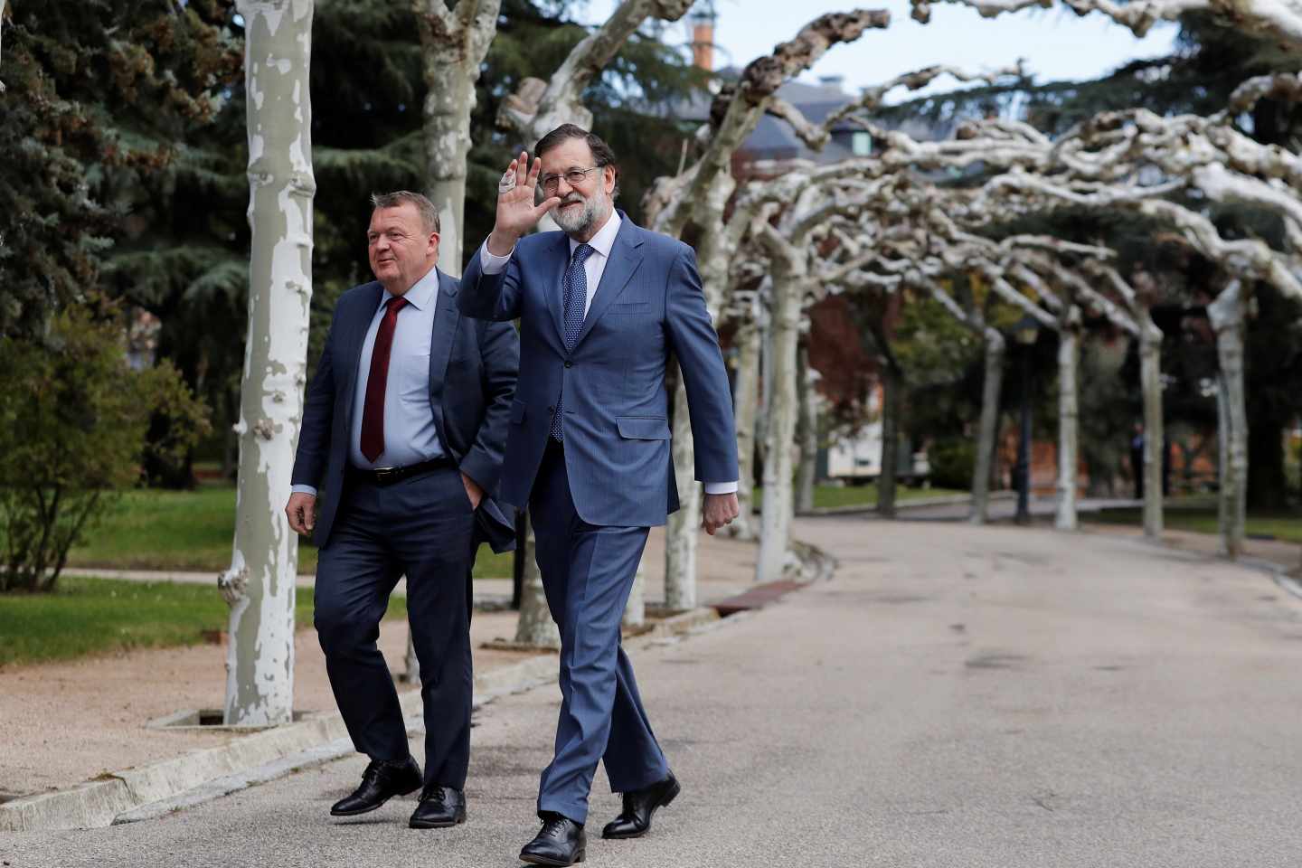 Mariano Rajoy, este viernes junto al primer ministro danés.