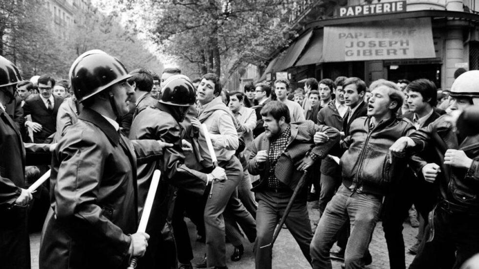 Imagen de las protestas de mayo del 68.