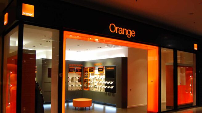 Una tienda de teléfonos móviles de Orange, que puede quedarse sin suministro en Navidad Una tienda de la red de Orange en España.