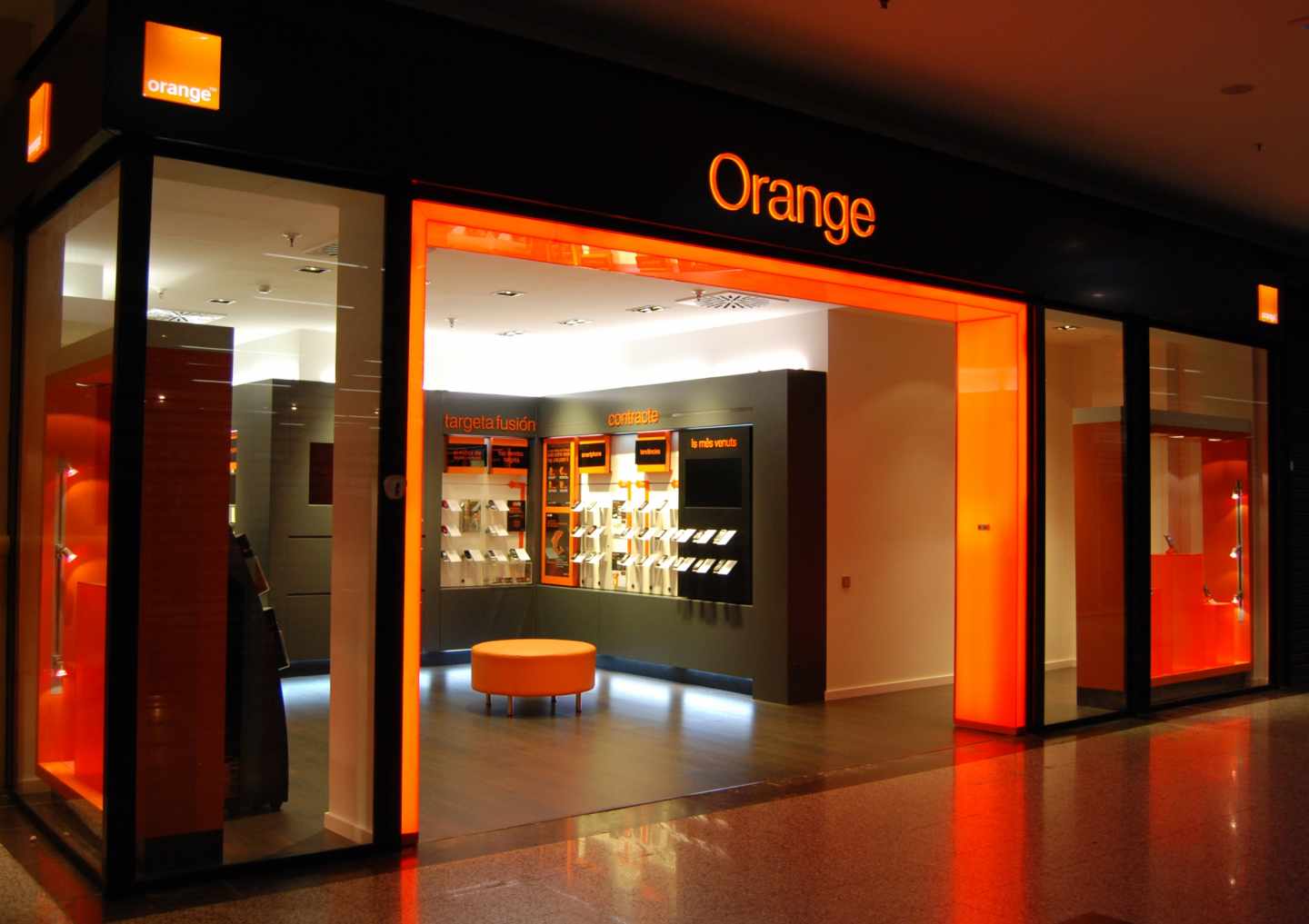 Una tienda de la red de Orange en España.