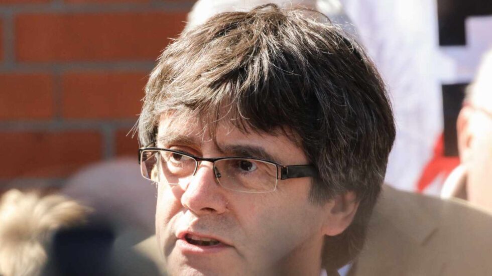 Carles Puigdemont, tras salir de la prisión alemana de Neumünster.