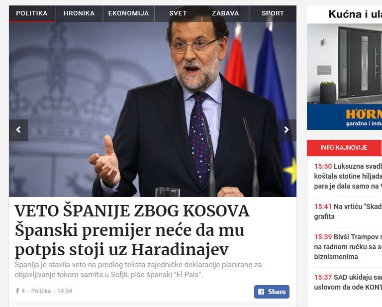 España endurece su veto a Kosovo...y le puede costar un campeonato internacional
