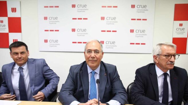 rectores Comparecencia de la cúpula directiva de la Conferencia de Rectores para pronunciarse sobre el máster de Cristina Cifuentes.