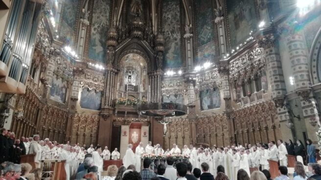 El rezo del abad de Montserrat por los líderes independentistas en prisión