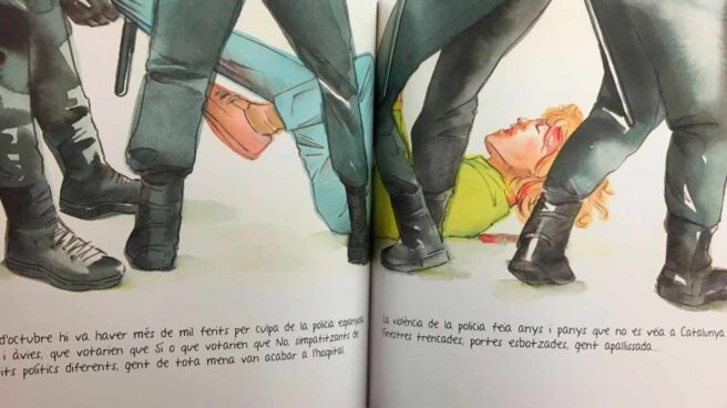 Policía represora y gobernantes en el "exilio": así explica un cuento el 1-O a los niños