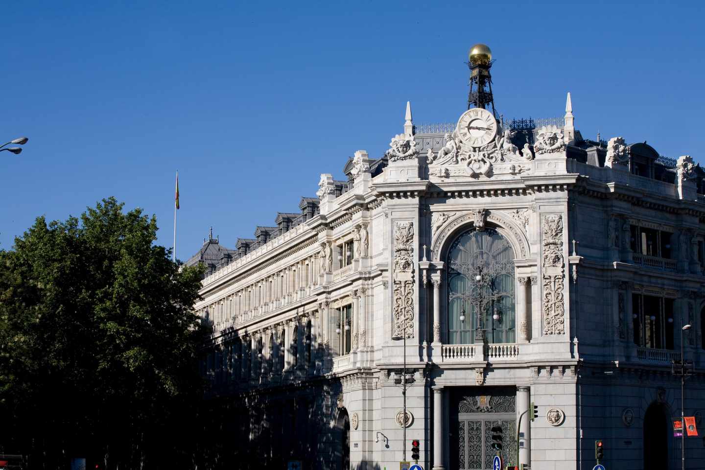 Sede central del Banco de España en la plaza de Cibeles de Madrid.