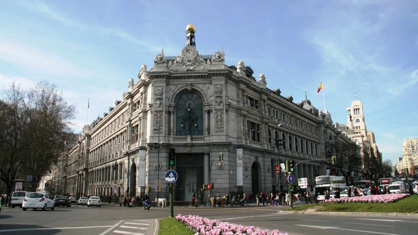 Sede central del Banco de España en la plaza de Cibeles en Madrid