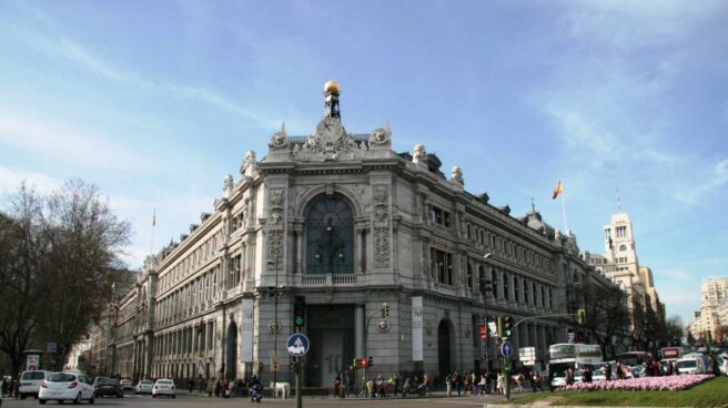 Central headquarters of the Bank of Spain in Cibeles Square in Madrid.