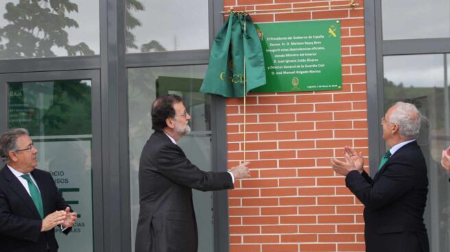 636609468750407316 Mariano Rajoy, el ministro del Interior, Juan Ignacio Zoido, y el presidente de La Rioja, José Ignacio Ceniceros.