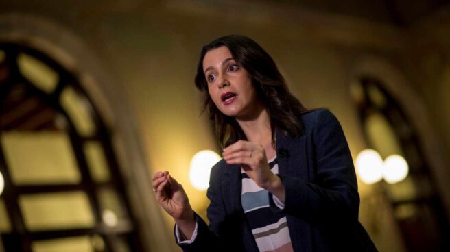 Inés Arrimadas, en el Parlament.