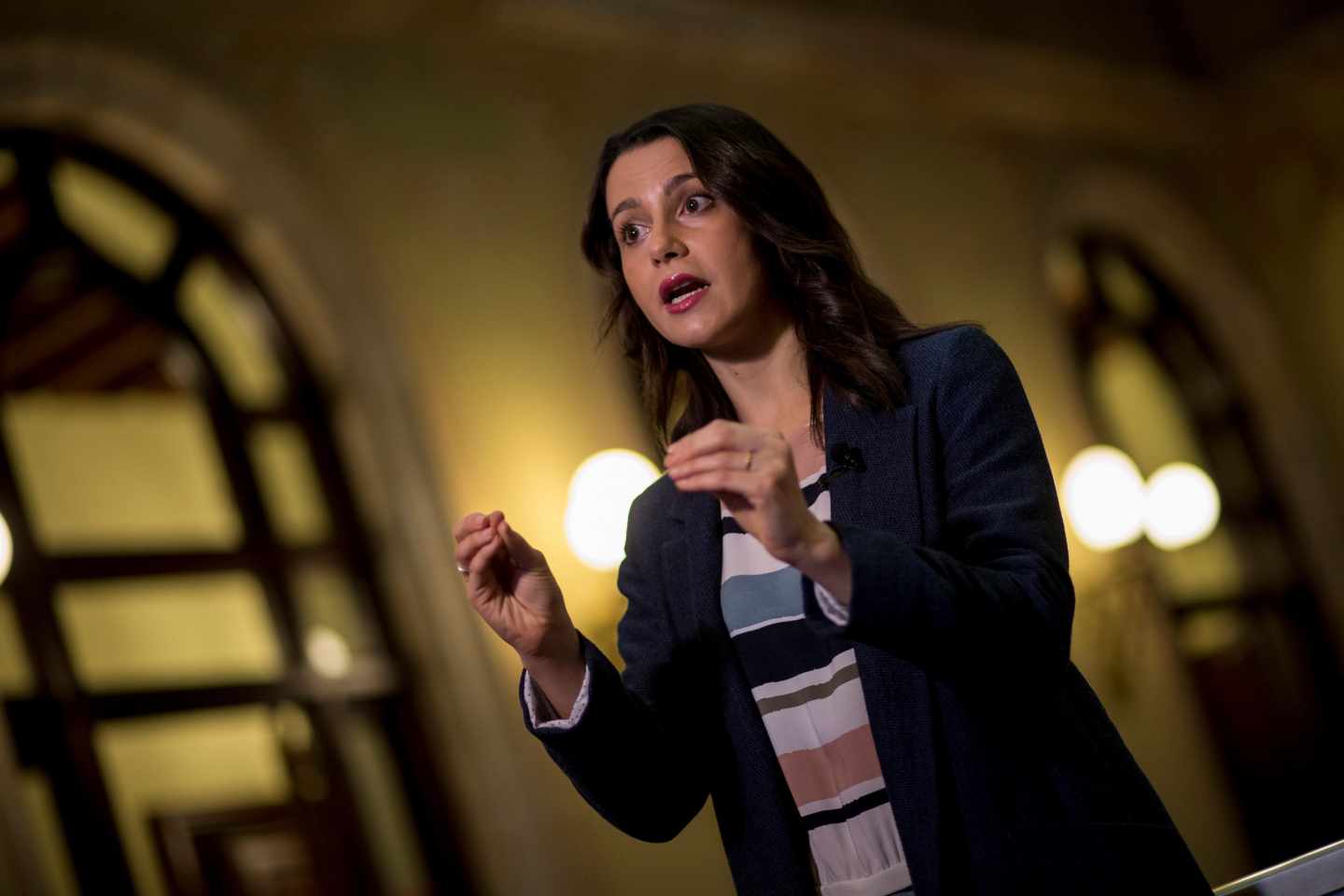 Inés Arrimadas, en el Parlament.