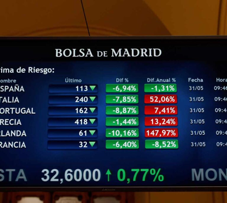 La prima de riesgo ignora la moción de censura y aprovecha la mejora de Italia