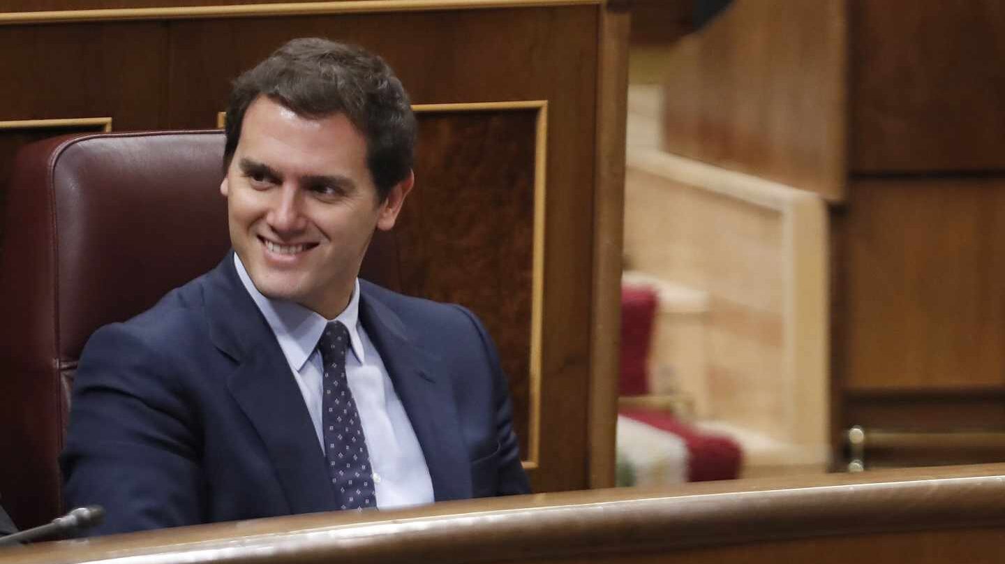 El líder de Ciudadanos, Albert Rivera, en el Congreso.