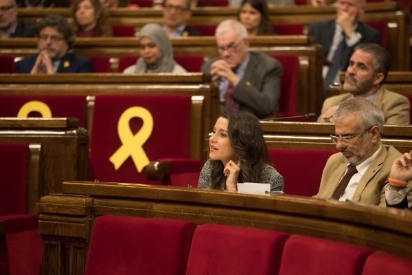 Arrimadas descalifica a Torra: "Supremacista, xenófobo y antiguo"