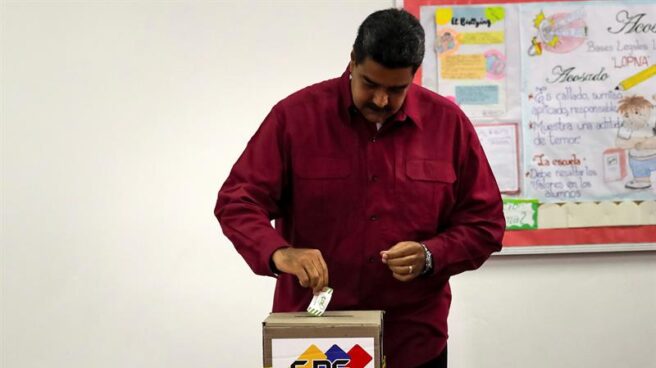 Maduro vota elecciones Venezuela Maduro vota en Caracas.
