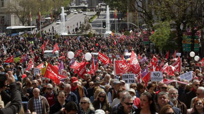 Manifestación del 1 de Mayo en Madrid.