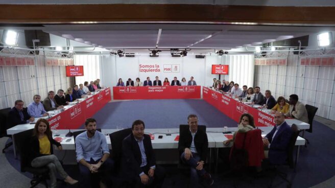 Reunión de la Ejecutiva Federal del PSOE presidida por Pedro Sánchez.