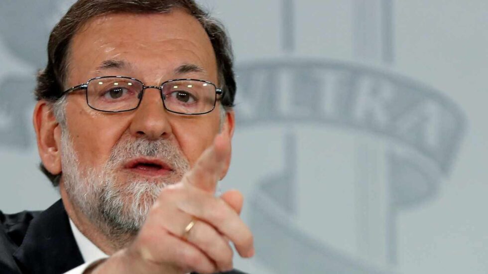 Mariano Rajoy, en su comparecencia en la Moncloa.