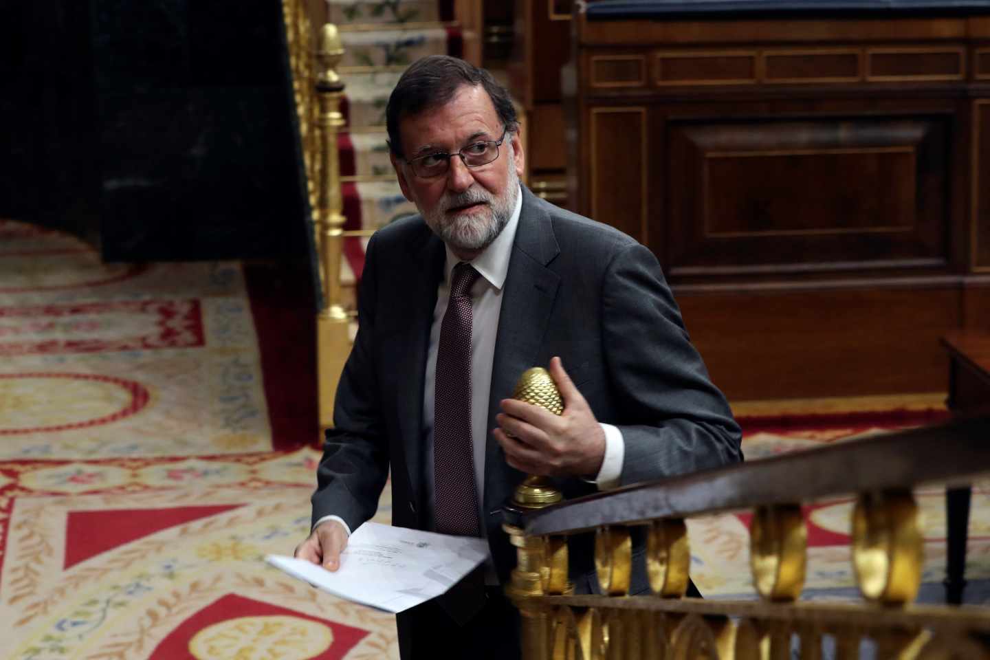 Mariano Rajoy, en la sesión de control al Gobierno.