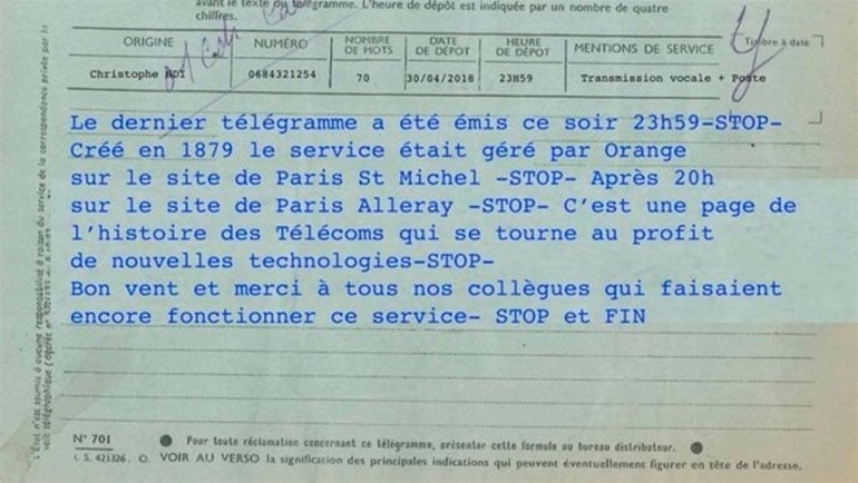 España mantiene el envío de telegramas frente a la decisión de Francia de suprimirlo