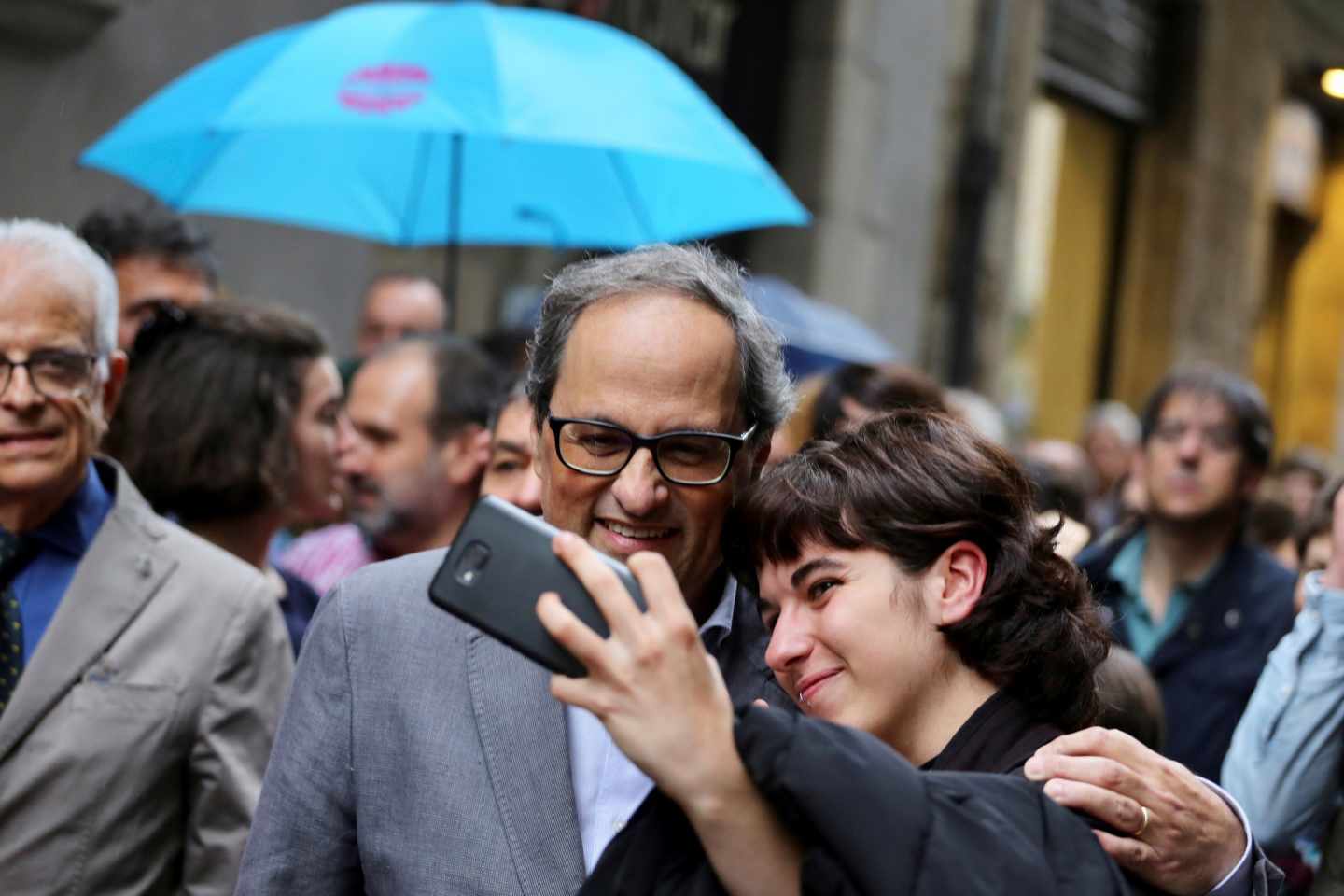 El presidente de la Generalitat, Quim Torra, visita Girona.