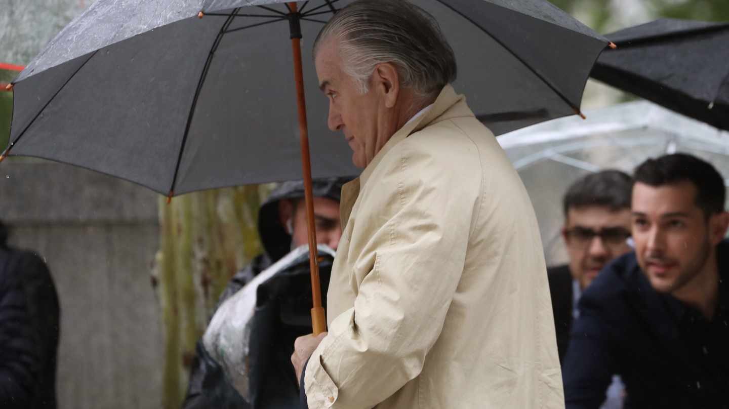 El ex tesorero del PP Luis Bárcenas, a su llegada a la Audiencia Nacional.