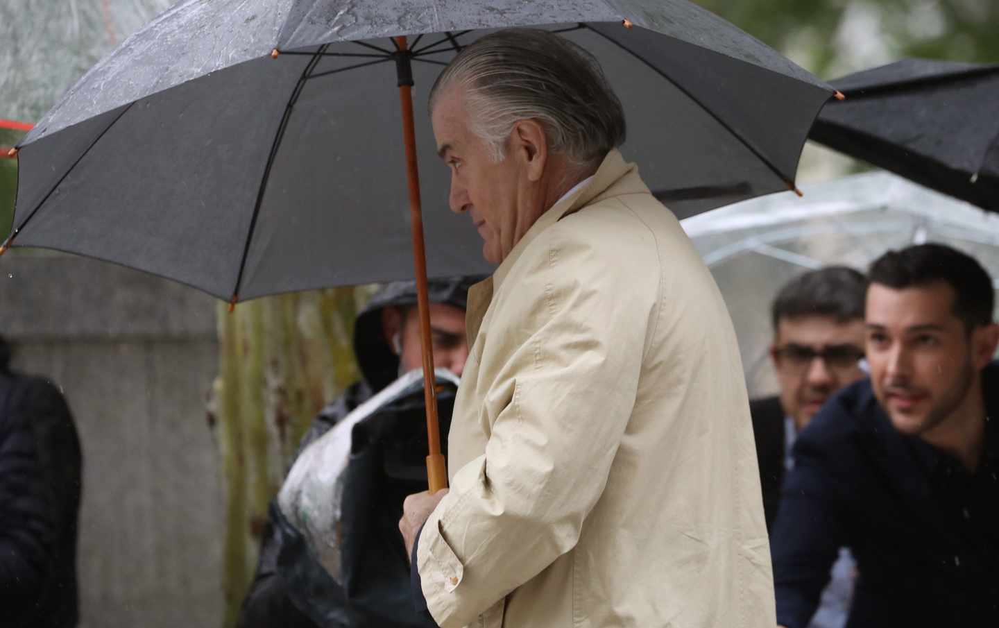 El ex tesorero del PP Luis Bárcenas, a su llegada a la Audiencia Nacional.