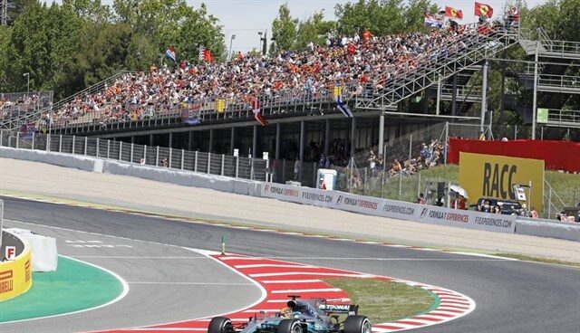 Emisión de Fórmula 1, que tienen los derechos Dazn y Telefónica Gran Premio de España de Fórmula 1 en el circuito de Montmeló, en Cataluña.