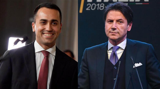 Luigi Di Maio y Giuseppe Conte