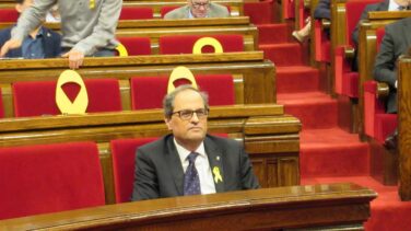 JxCat, ERC y la CUP se escudan en el 155 para impedir las sesiones de control a Torra