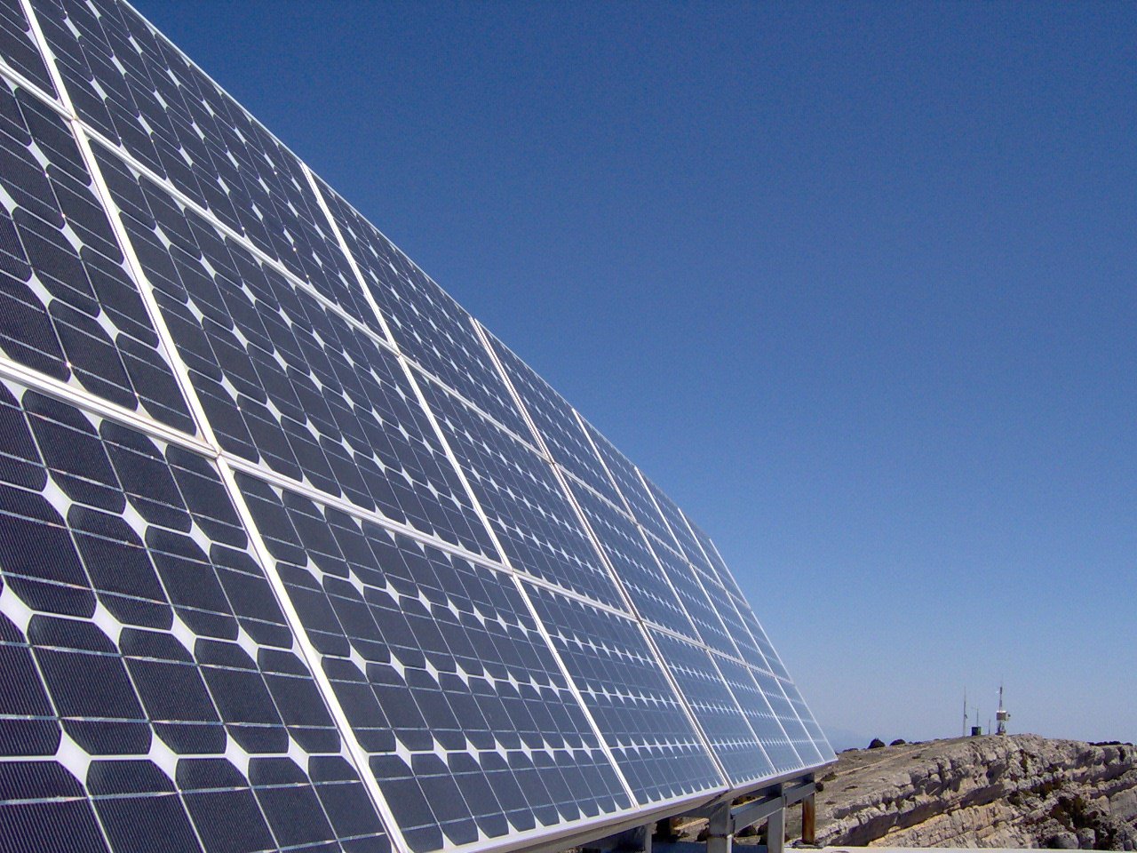 Paneles de energía fotovoltaica.