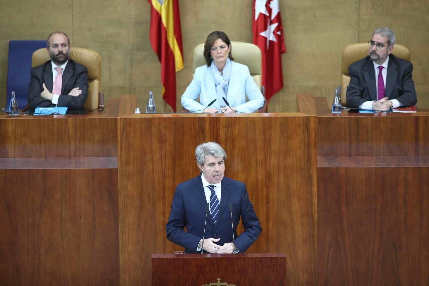 Garrido durante su investidura.