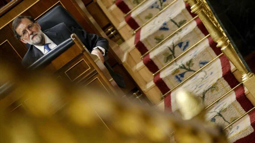 El presidente del Gobierno, Mariano Rajoy, en el Congreso que los Diputados.