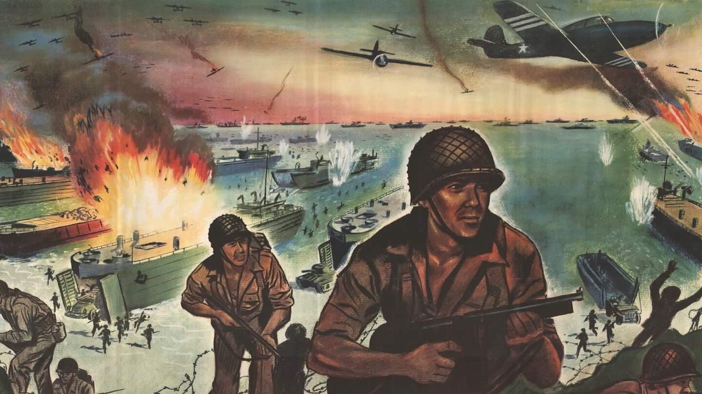 Detalle de un poster de guerra del Ejército de EE.UU.