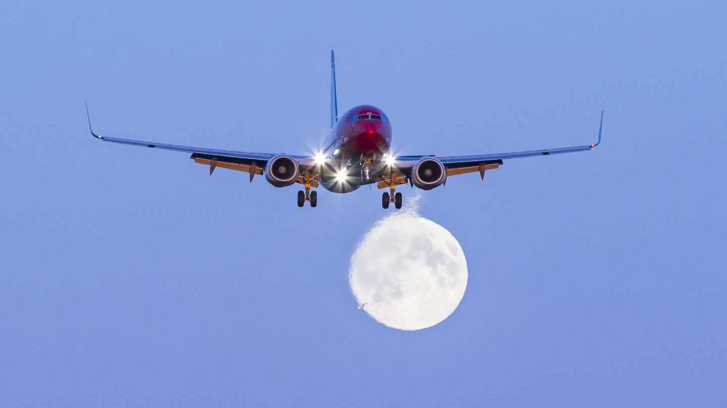 Un avión de la aerolínea Norwegian.